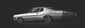 Schwarz weiß- Aufnahme eines Ford Galaxie in Soest, Fotografie in Soest